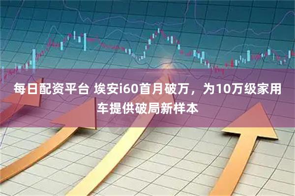 每日配资平台 埃安i60首月破万，为10万级家用车提供破局新样本